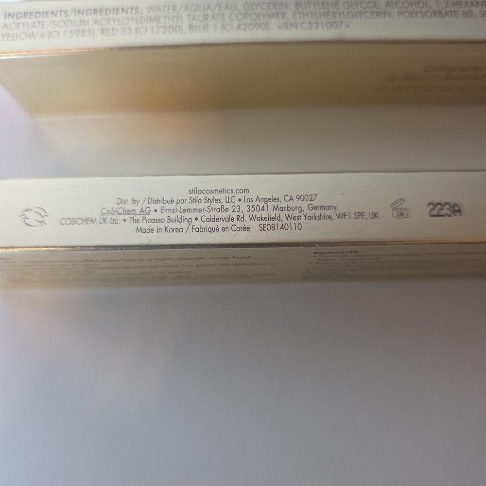 Stila Calligraphy Lip Stain Tint NIB Hedy Set‎ Of 2 - Picture 5 of 5